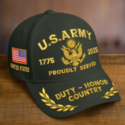 Premium Custom Name, Rank, Embroidered US Veterans Hats CPVC090702, 250th Anniversary, Gift For US Veterans, Gifts On Veterans Day. - Image 2