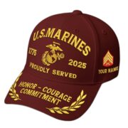Premium Custom Name, Rank, Embroidered US Veterans Hats CPVC090702, 250th Anniversary, Gift For US Veterans, Gifts On Veterans Day. - Image 11