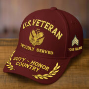 Premium Custom Name, Rank, Embroidered US Veterans Hats CPVC090702, 250th Anniversary, Gift For US Veterans, Gifts On Veterans Day. - Image 19
