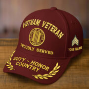 Premium Custom Name, Rank, Embroidered US Veterans Hats CPVC090702, 250th Anniversary, Gift For US Veterans, Gifts On Veterans Day. - Image 21