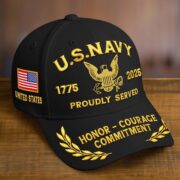 Premium Custom Name, Rank, Embroidered US Veterans Hats CPVC090704, 250th Anniversary, Gift For US Veterans, Gifts On Veterans Day. - Image 6