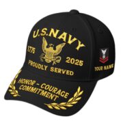 Premium Custom Name, Rank, Embroidered US Veterans Hats CPVC090704, 250th Anniversary, Gift For US Veterans, Gifts On Veterans Day. - Image 7