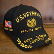 Premium Custom Name, Rank, Embroidered US Veterans Hats CPVC090704, 250th Anniversary, Gift For US Veterans, Gifts On Veterans Day. - Image 18