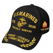 Premium Custom Name, Rank, Embroidered US Veterans Hats CPVC090704, 250th Anniversary, Gift For US Veterans, Gifts On Veterans Day. - Image 11
