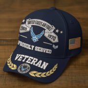 Premium Embroidered US Veterans Hats BPHN080711, Custom Rank & Years Of Sevice, Gift for US Veterans, Gift on Veterans Day - Image 13