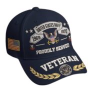 Premium Embroidered US Veterans Hats BPHN080711, Custom Rank & Years Of Sevice, Gift for US Veterans, Gift on Veterans Day - Image 6