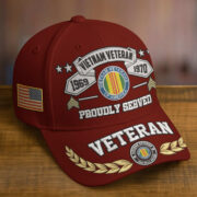 Premium Embroidered US Veterans Hats BPHN080711, Custom Rank & Years Of Sevice, Gift for US Veterans, Gift on Veterans Day - Image 20