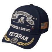 Premium Embroidered US Veterans Hats BPHN080711, Custom Rank & Years Of Sevice, Gift for US Veterans, Gift on Veterans Day - Image 9