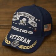 Premium Embroidered US Veterans Hats BPHN080711, Custom Rank & Years Of Sevice, Gift for US Veterans, Gift on Veterans Day - Image 9