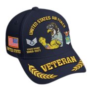 Premium Embroidered US Veterans Hats CPVC090703, Custom Name, Rank & Years Of Sevice, Gift for US Veterans, Gift on Veterans Day - Image 12
