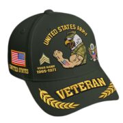 Premium Embroidered US Veterans Hats CPVC090703, Custom Name, Rank & Years Of Sevice, Gift for US Veterans, Gift on Veterans Day - Image 2