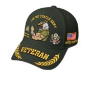 Premium Embroidered US Veterans Hats CPVC090703, Custom Name, Rank & Years Of Sevice, Gift for US Veterans, Gift on Veterans Day