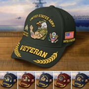 Premium Embroidered US Veterans Hats CPVC090703, Custom Name, Rank & Years Of Sevice, Gift for US Veterans, Gift on Veterans Day