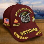 Premium Embroidered US Veterans Hats CPVC090703, Custom Name, Rank & Years Of Sevice, Gift for US Veterans, Gift on Veterans Day - Image 10