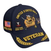 Premium Embroidered US Veterans Hats CPVC090703, Custom Name, Rank & Years Of Sevice, Gift for US Veterans, Gift on Veterans Day - Image 6