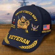 Premium Embroidered US Veterans Hats CPVC090703, Custom Name, Rank & Years Of Sevice, Gift for US Veterans, Gift on Veterans Day - Image 7