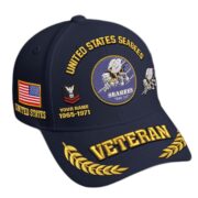 Premium Embroidered US Veterans Hats CPVC090703, Custom Name, Rank & Years Of Sevice, Gift for US Veterans, Gift on Veterans Day - Image 8