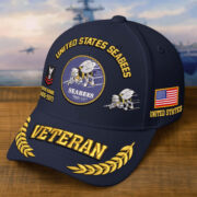 Premium Embroidered US Veterans Hats CPVC090703, Custom Name, Rank & Years Of Sevice, Gift for US Veterans, Gift on Veterans Day - Image 9