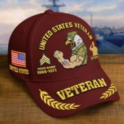Premium Embroidered US Veterans Hats CPVC090703, Custom Name, Rank & Years Of Sevice, Gift for US Veterans, Gift on Veterans Day - Image 18