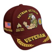 Premium Embroidered US Veterans Hats CPVC090703, Custom Name, Rank & Years Of Sevice, Gift for US Veterans, Gift on Veterans Day - Image 20