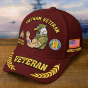 Premium Embroidered US Veterans Hats CPVC090703, Custom Name, Rank & Years Of Sevice, Gift for US Veterans, Gift on Veterans Day - Image 21