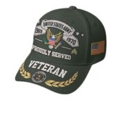 Premium Embroidered US Veterans Hats BPHN080711, Custom Rank & Years Of Sevice, Gift for US Veterans, Gift on Veterans Day