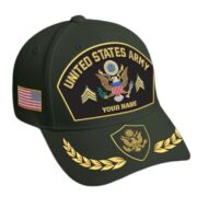 Premium Embroidered US Veterans Hats BPHN150712, Custom Name & Rank, Gifts for US Veterans, Gifts on Veterans Day - Image 2