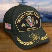Premium Embroidered US Veterans Hats BPHN150712, Custom Name & Rank, Gifts for US Veterans, Gifts on Veterans Day - Image 2