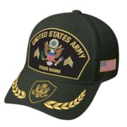 Premium Embroidered US Veterans Hats BPHN150712, Custom Name & Rank, Gifts for US Veterans, Gifts on Veterans Day - Image 3