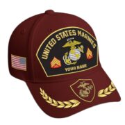 Premium Embroidered US Veterans Hats BPHN150712, Custom Name & Rank, Gifts for US Veterans, Gifts on Veterans Day - Image 10