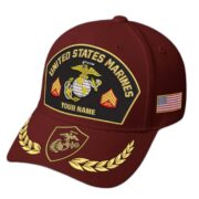 Premium Embroidered US Veterans Hats BPHN150712, Custom Name & Rank, Gifts for US Veterans, Gifts on Veterans Day - Image 11