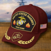 Premium Embroidered US Veterans Hats BPHN150712, Custom Name & Rank, Gifts for US Veterans, Gifts on Veterans Day - Image 11