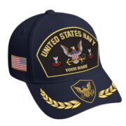 Premium Embroidered US Veterans Hats BPHN150712, Custom Name & Rank, Gifts for US Veterans, Gifts on Veterans Day - Image 6