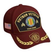 Premium Embroidered US Veterans Hats BPHN150712, Custom Name & Rank, Gifts for US Veterans, Gifts on Veterans Day - Image 20