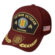 Premium Embroidered US Veterans Hats BPHN150712, Custom Name & Rank, Gifts for US Veterans, Gifts on Veterans Day - Image 21