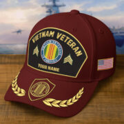 Premium Embroidered US Veterans Hats BPHN150712, Custom Name & Rank, Gifts for US Veterans, Gifts on Veterans Day - Image 21