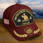Premium Embroidered US Veterans Hats BPHN150712, Custom Name & Rank, Gifts for US Veterans, Gifts on Veterans Day - Image 18