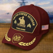 Premium Embroidered US Veterans Hats BPHN150712, Custom Name & Rank, Gifts for US Veterans, Gifts on Veterans Day - Image 19