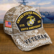 Premium Embroidered US Veterans Hats CPVC150701, 250th Anniversary, Custom Name & Rank, Gifts For US Veterans, Gifts On Veterans Day. - Image 16