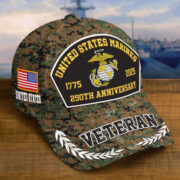 Premium Embroidered US Veterans Hats CPVC150701, 250th Anniversary, Custom Name & Rank, Gifts For US Veterans, Gifts On Veterans Day. - Image 14