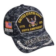 Premium Embroidered US Veterans Hats CPVC150701, 250th Anniversary, Custom Name & Rank, Gifts For US Veterans, Gifts On Veterans Day. - Image 8