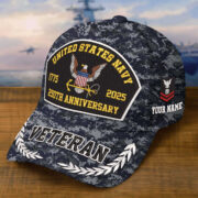 Premium Embroidered US Veterans Hats CPVC150701, 250th Anniversary, Custom Name & Rank, Gifts For US Veterans, Gifts On Veterans Day. - Image 9