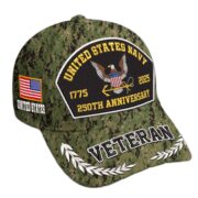 Premium Embroidered US Veterans Hats CPVC150701, 250th Anniversary, Custom Name & Rank, Gifts For US Veterans, Gifts On Veterans Day. - Image 10