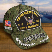 Premium Embroidered US Veterans Hats CPVC150701, 250th Anniversary, Custom Name & Rank, Gifts For US Veterans, Gifts On Veterans Day. - Image 10