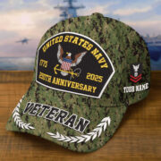 Premium Embroidered US Veterans Hats CPVC150701, 250th Anniversary, Custom Name & Rank, Gifts For US Veterans, Gifts On Veterans Day. - Image 11