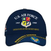 Premium Custom USAF Security Service Hat, Gitfs For Air Force Veteran CPVC010712