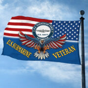Premium US Submarine Grommet Flag CPVC230710, Best Gifts On Father's Day, Independence Day, Veterans Day. - Image 2