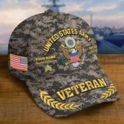 Premium Embroidered US Veterans Hats BPHN160712, Custom Name, Rank & Year, Gifts for US Veterans, Gifts on Veterans Day - Image 2