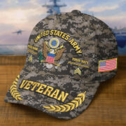 Premium Embroidered US Veterans Hats BPHN160712, Custom Name, Rank & Year, Gifts for US Veterans, Gifts on Veterans Day - Image 3