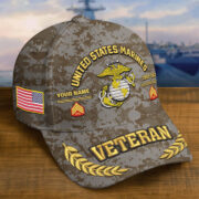 Premium Embroidered US Veterans Hats BPHN160712, Custom Name, Rank & Year, Gifts for US Veterans, Gifts on Veterans Day - Image 16